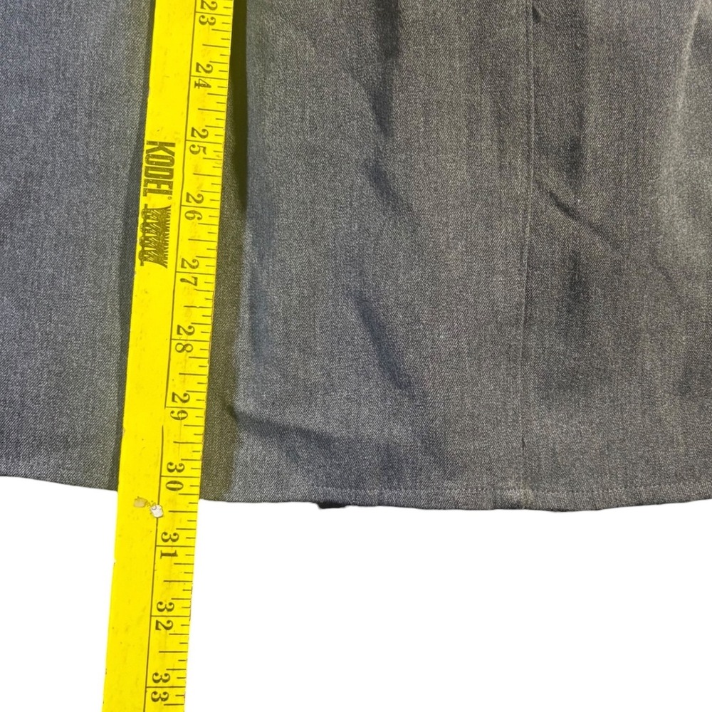 Roamans Womens 22W Gray Heathered Maxi A-Line Skirt Back Button Detail 31-8805-9 - Picture 8 of 9